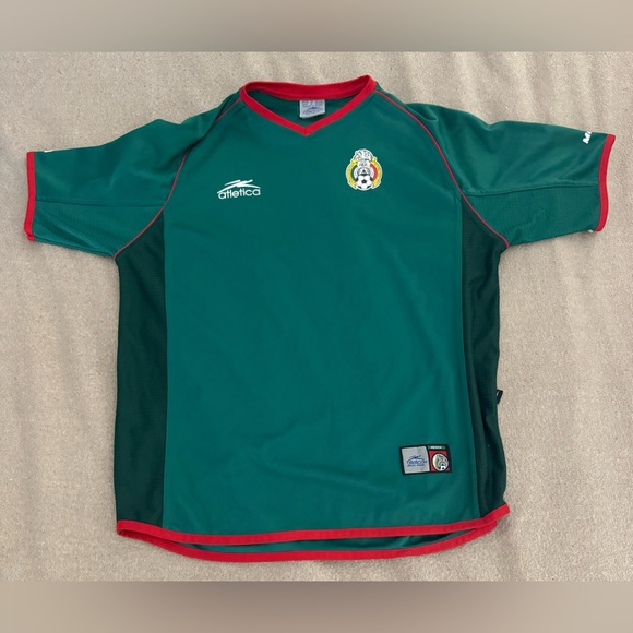Atletica Mexico 2002 Home Football Shirt Soccer Jersey Size Medium Y2k Blokecore - Picture 1 of 8